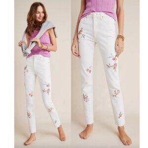 NWT Joe's The Luna Ultra High-Rise Skinny Ankle Jeans White size 25